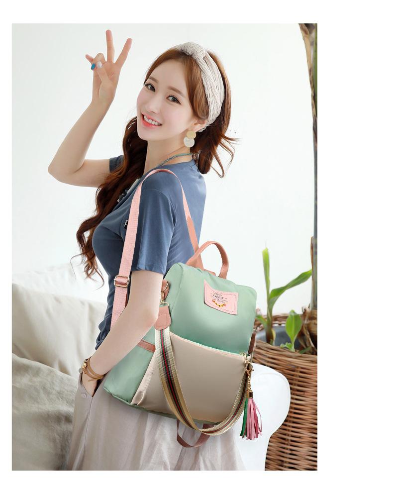 2026 New Korean Style Fashionable Versatile Anti-Theft Student Backpack for Women, Travel Canvas Backpack