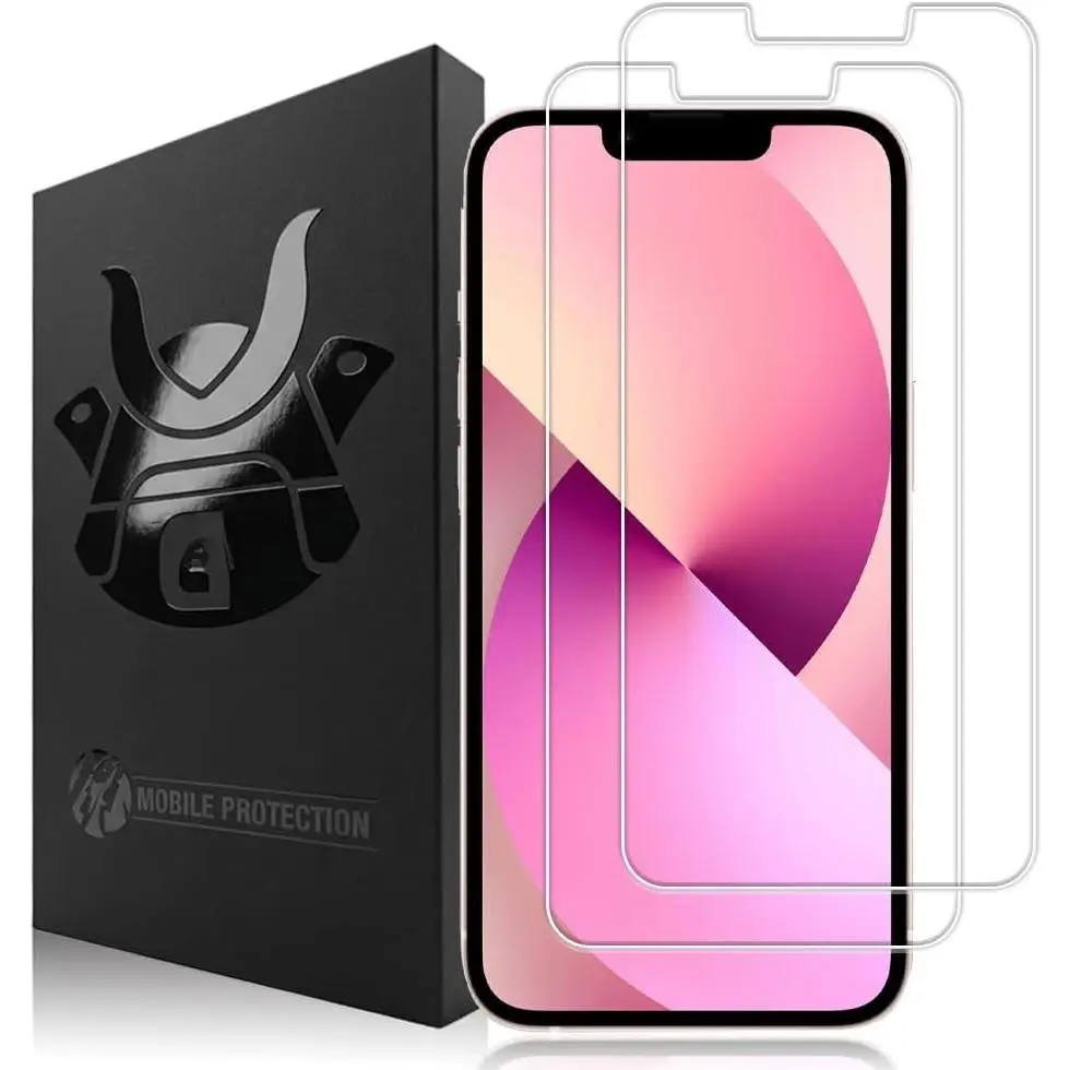 2 Pack Glass Screen Protector for  13, 13 Pro and 14 | 9H  Tempered Glass, Lifetime , Ultra Clear, Scratch Resistant, Phone Case Compatible, Screen Saver
