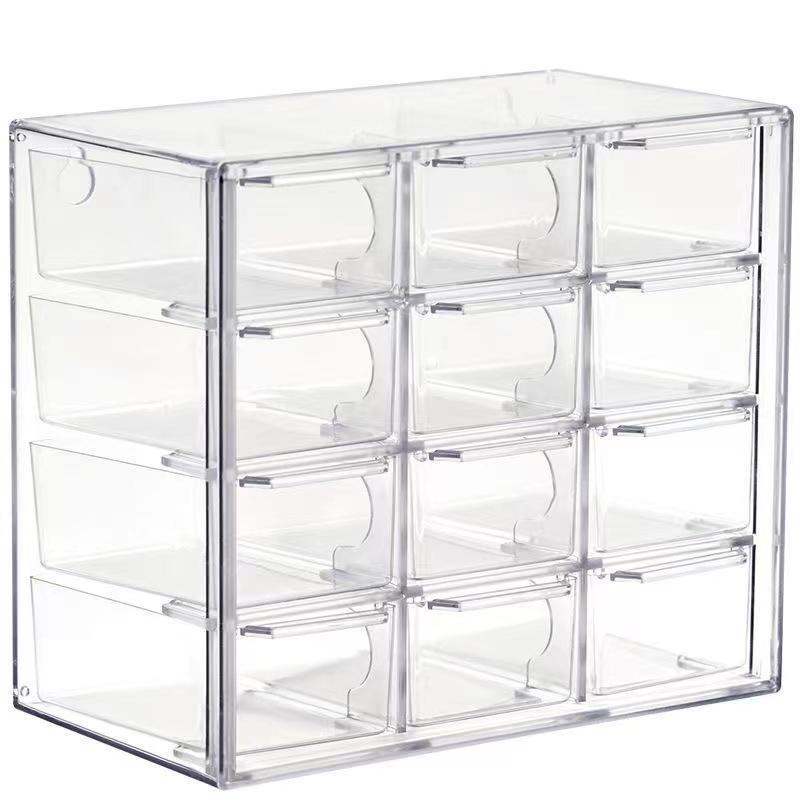 DIY Handmade Bead Storage Box Drawer Style Dust proof Desktop Handmade Bead and Sorting Box Transparent Material Box Durable Plastic Organizers Clear Organizer