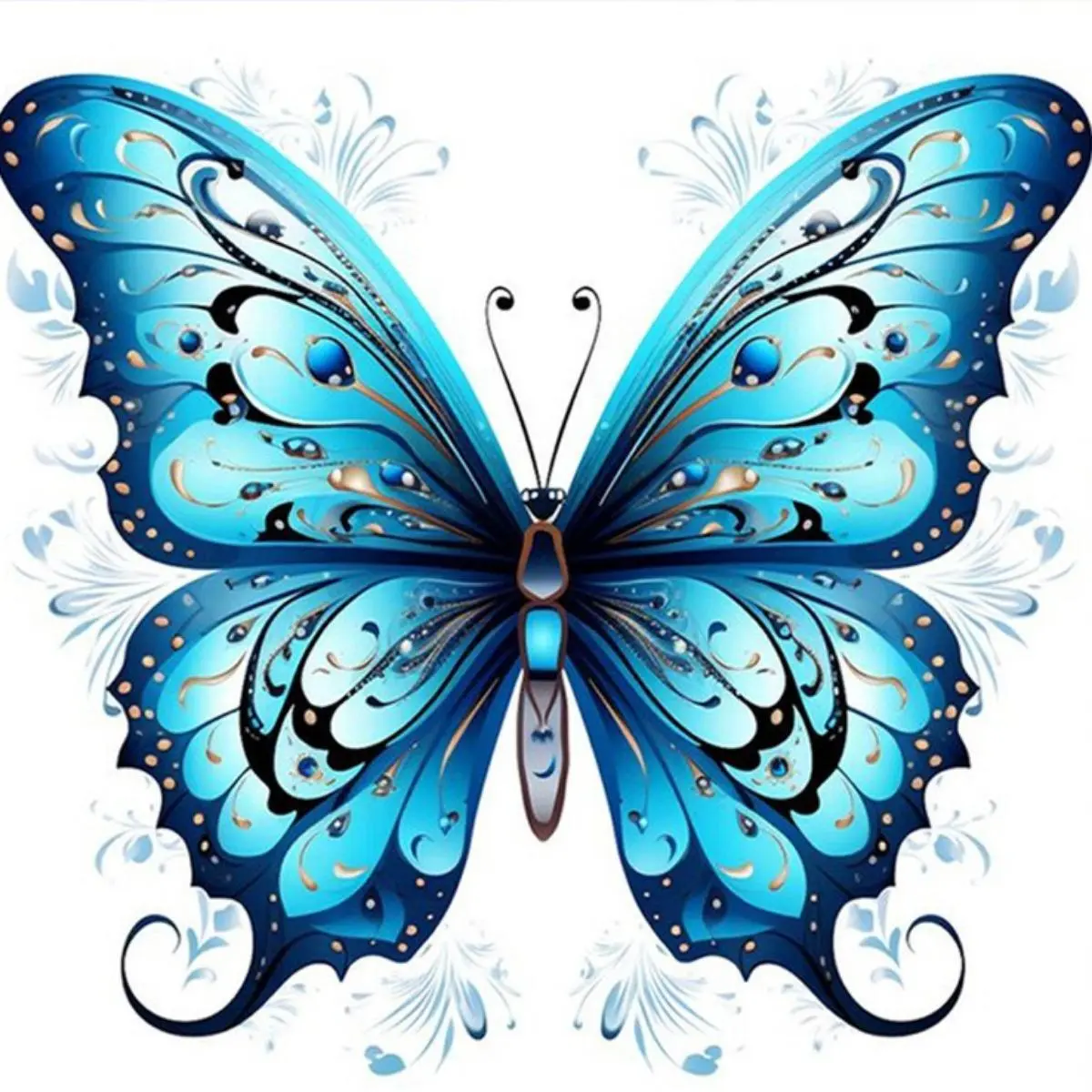 5Pcs Waterproof Temporary Butterfly Tattoo Stickers, Oblong Realistic Sleeve Faux Tattoos, Long-Lasting Body Decals for Arms & Thighs, Unisex for Men & Women