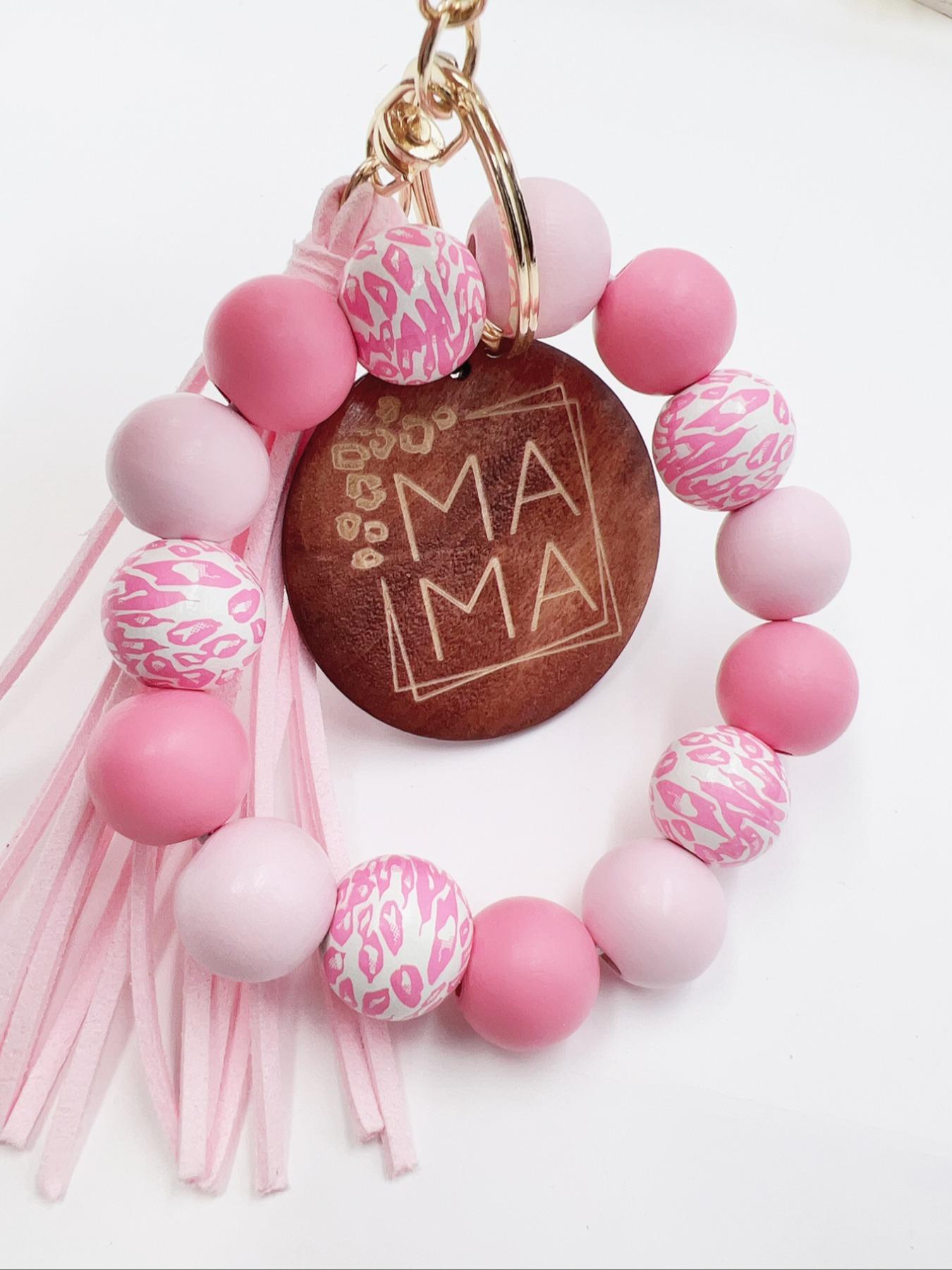 Simple Boho Style Random Pattern Beaded Keychain, Tassel Decor Keychain for Women & Men for Daily Clothing Decor, Summer Trendy All-match & Exquisite Keychain for Gift, Keychain Jewelry