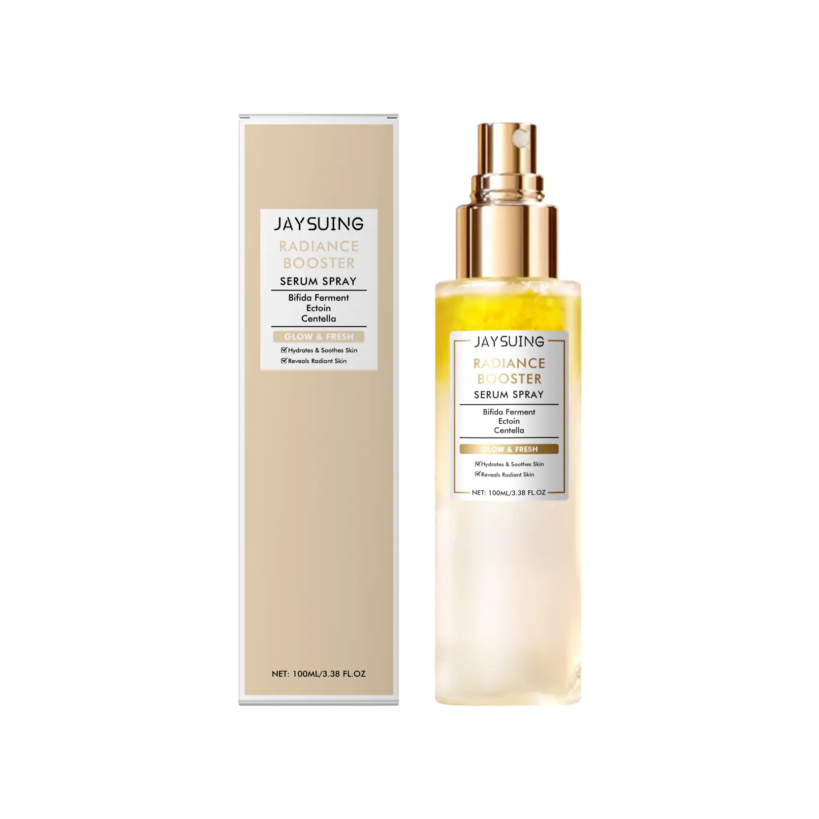Jaysuing Brightening Hydrating Mist Spray - Soothing, Nourishing, Redness-Relieving Skincare for All Skin Types, Contains Glycerin, Shake Then Spritz Daily Moisturizer Mist, Spray Mist