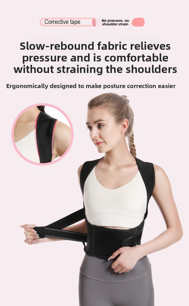TikTok-style back correction belt for hunchback correction, posture corrector for adults, men and women, for beautiful back and open shoulders