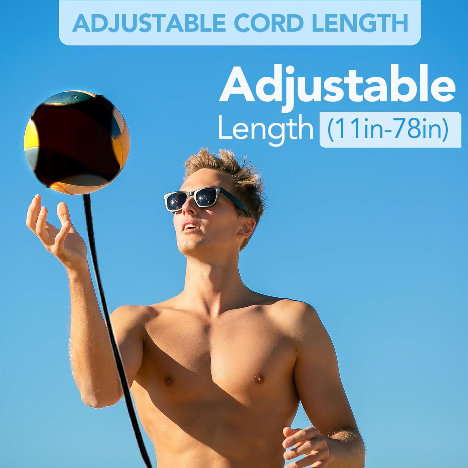 Volleyball  Equipment Aid - Level Up Your Skills with Solo Practice, Realistic Repetitions & Adjustable Design -  for Volleyball Players of  Levels & Genders