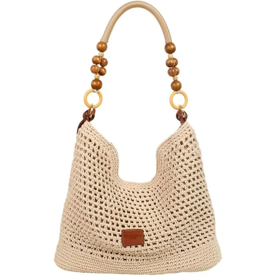 Bohemia Beach Bag for Women Macrame  Tote Bag Crossbody Purse Travel Beach Bag Summer Top-handle Hobo Bags 2026