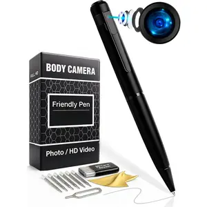Camera Pen —  1080p Video & Photos, Motion Detection, -Button Control, 2026 Model