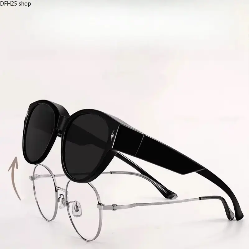 Polarized Fit Over Sunglasses for Driving Fishing and Outdoor Activities, UV400 Protective Oversized Eyewear Designed to Fit Over Prescription Glasses