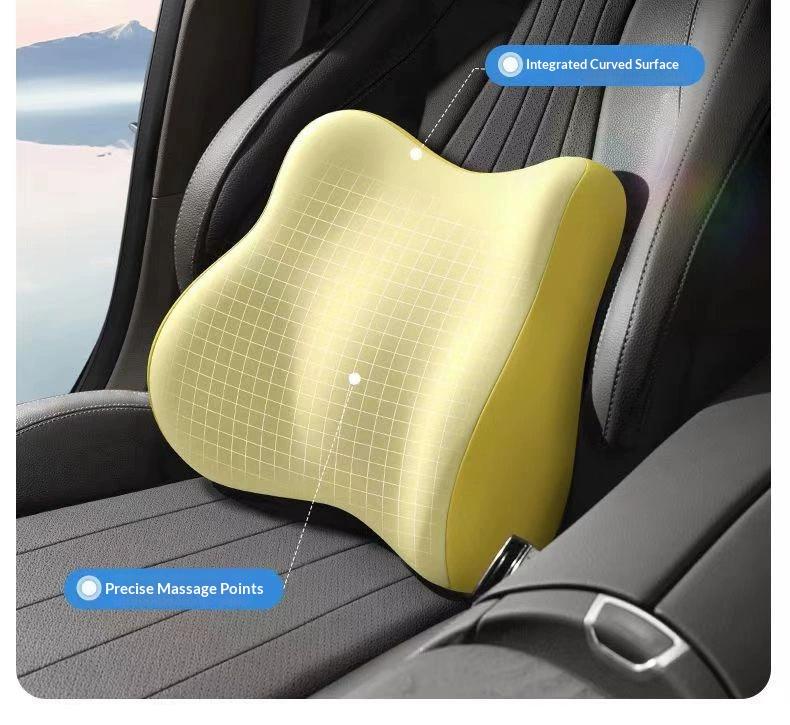 Car headrest and lumbar support for drivers, memory foam waist support for long-term sitting, car shoulder pillow, car accessories