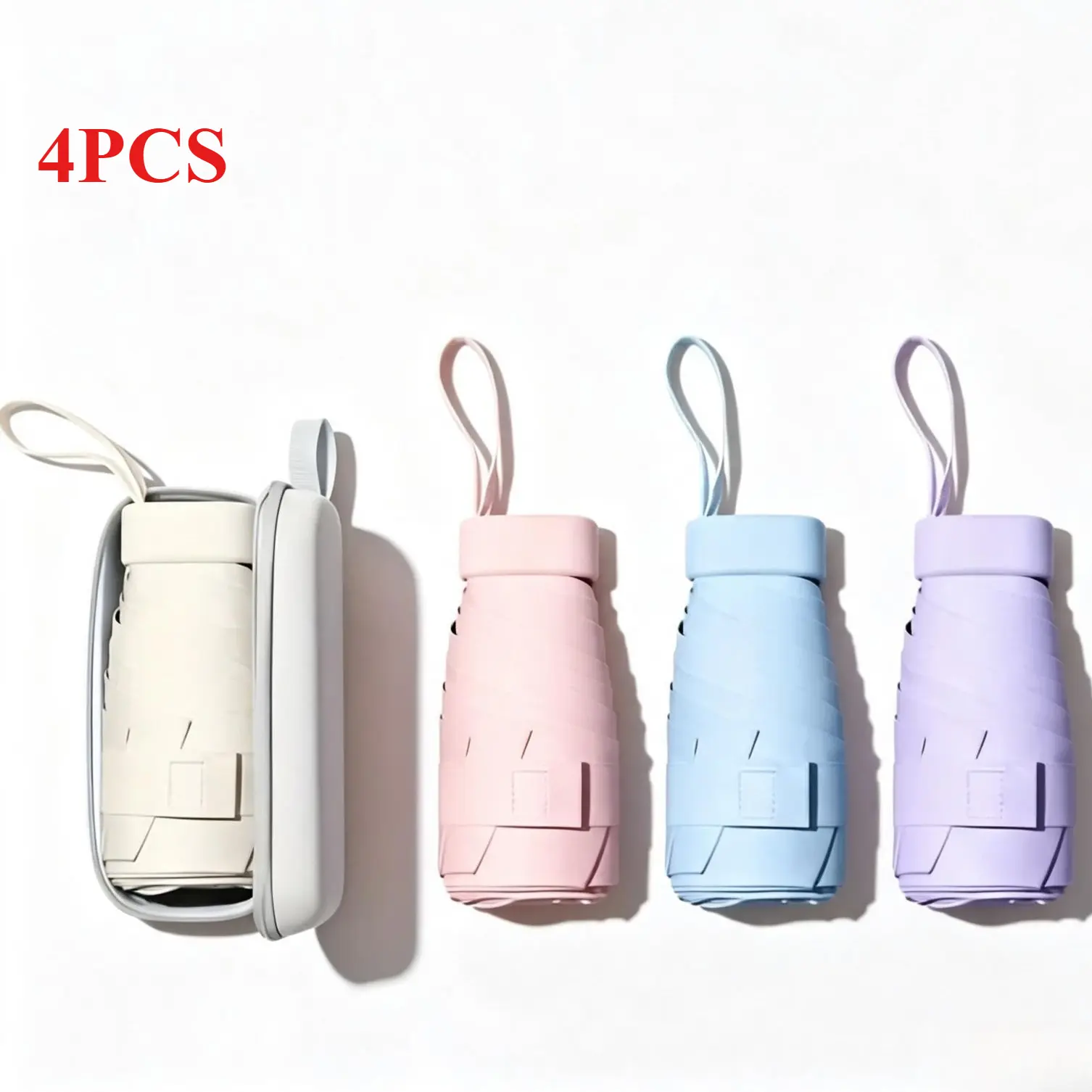 Six-Fold Mini Pocket Umbrella, Lightweight Portable Compact Travel Parasol, UV Protection Sun Block Umbrella, Windproof Dual Use Umbrella For Sunny And Rainy Outdoor Daily Occasions