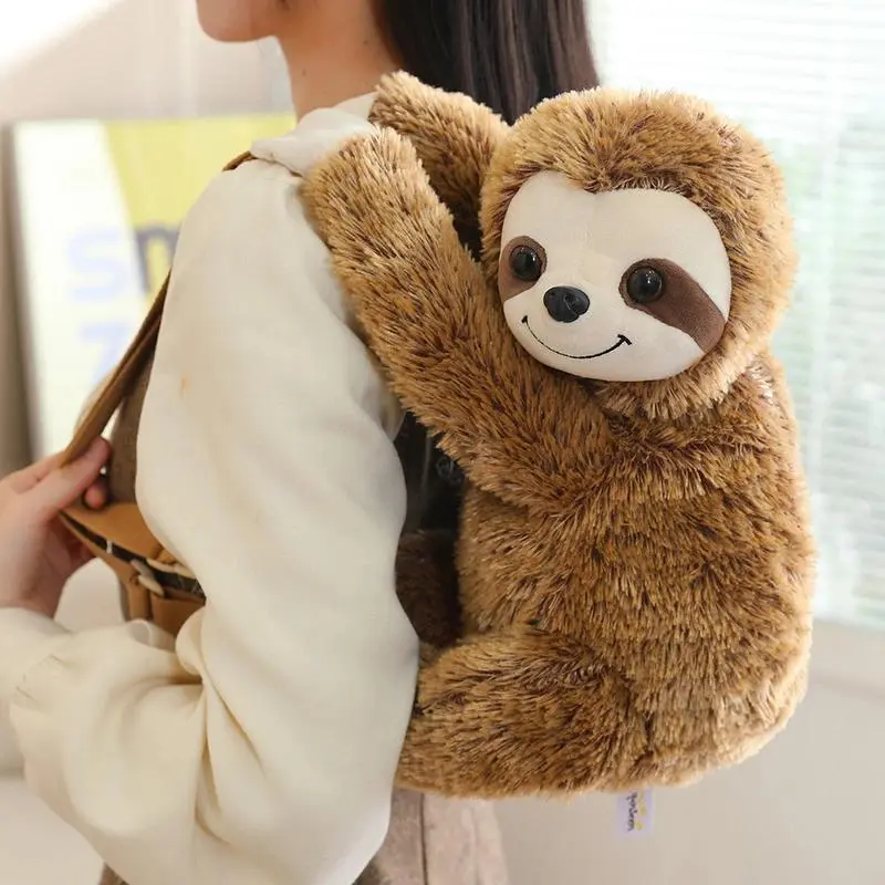 Forest Lion Koala Backpacks Long Ears Rabbit Doll Plush Cute Stuffed Animals Shoulder Bag Large-Capacity Soft Toy Crossbody Bag