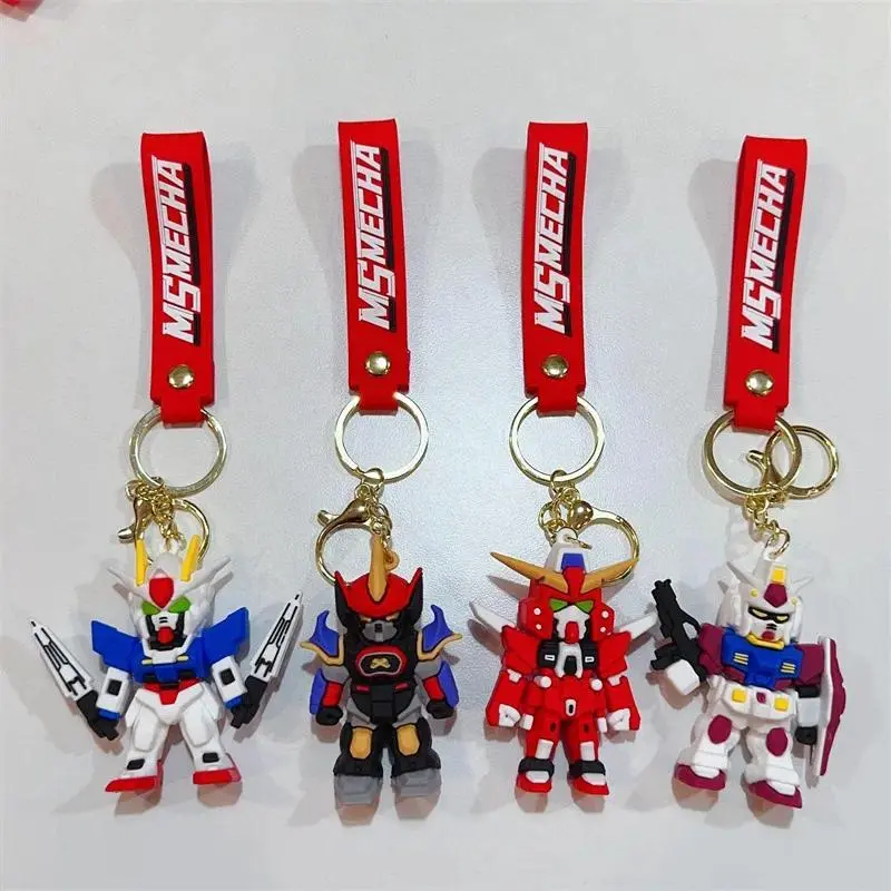 2026 new hot item  Style Creative Cartoon Cartoon Robot Gundam Doll Keychain Chain Car Pendant Ornament Children's Birthday Gift Christmas Gift