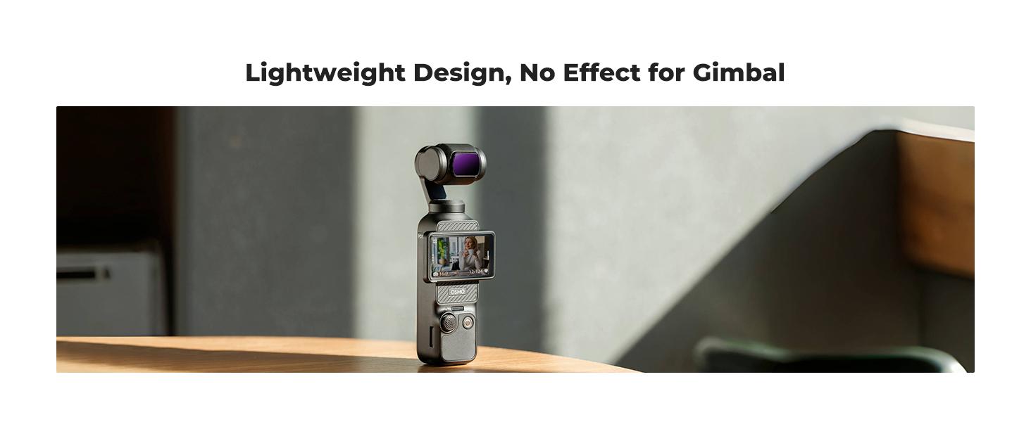 K&F CONCEPT Magnetic 4 Pack ND & CPL Filter Kit Compatible with DJI OSMO Pocket 3, CPL ND16 ND64 ND256 Polarizing Neutral Density Filters, Multi-Coated/HD Optical Glass/Gimbal Compatible