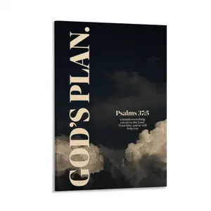 Spiritual God's Plan Poster |   Christian Faith Bible Verse Wall Art |   Jeremiah 29:11 Inspirational Print |   Minimal Room Decor Gift