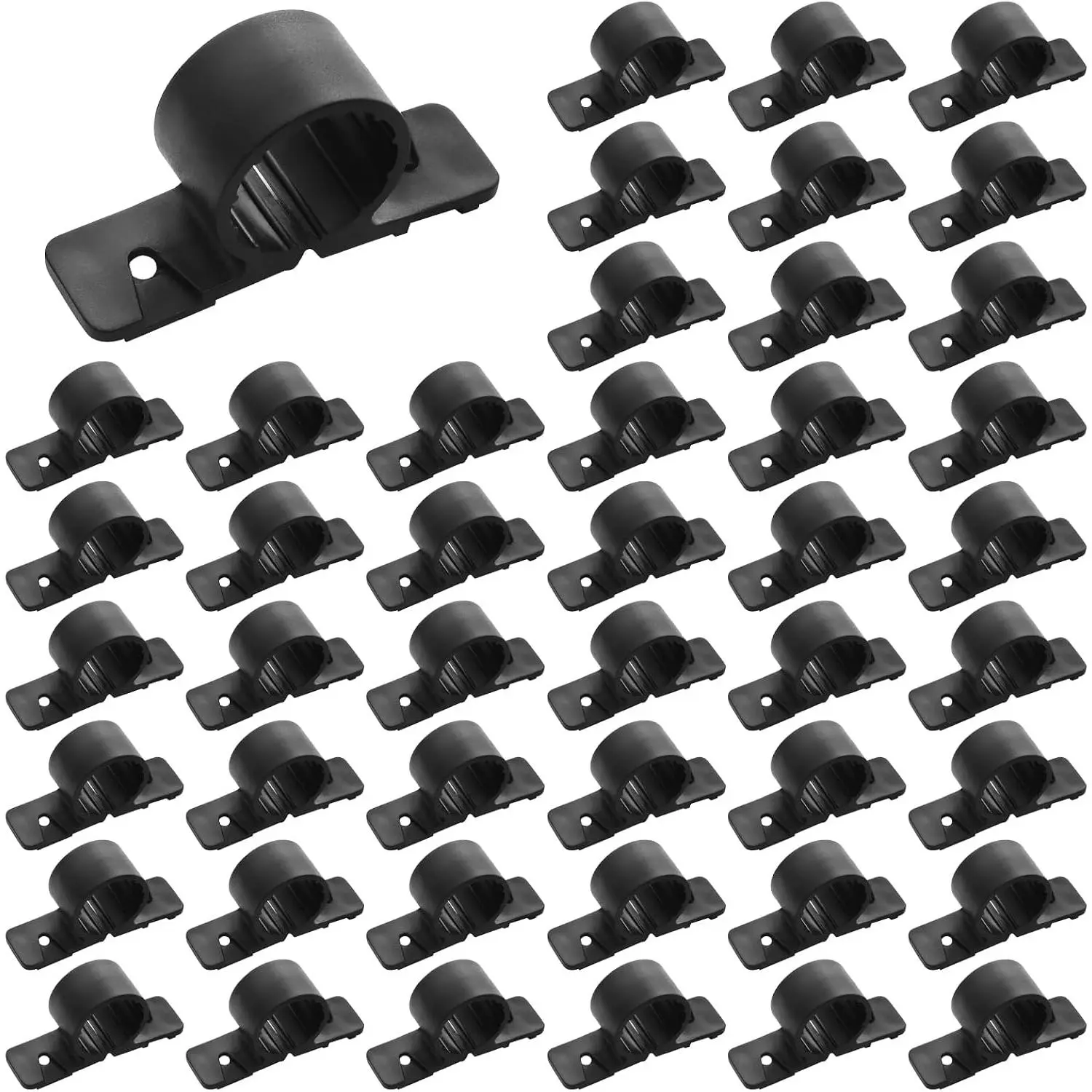 50 Pack 3/4 Inch Heavy-Duty Pipe Clamps - Bulk Pipe Supports & Suspension Clamp for Pex, Copper, CPVC
