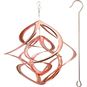 Deluxe Double Helix Cosmix Wind Spinner, 14-Inch, Copper
