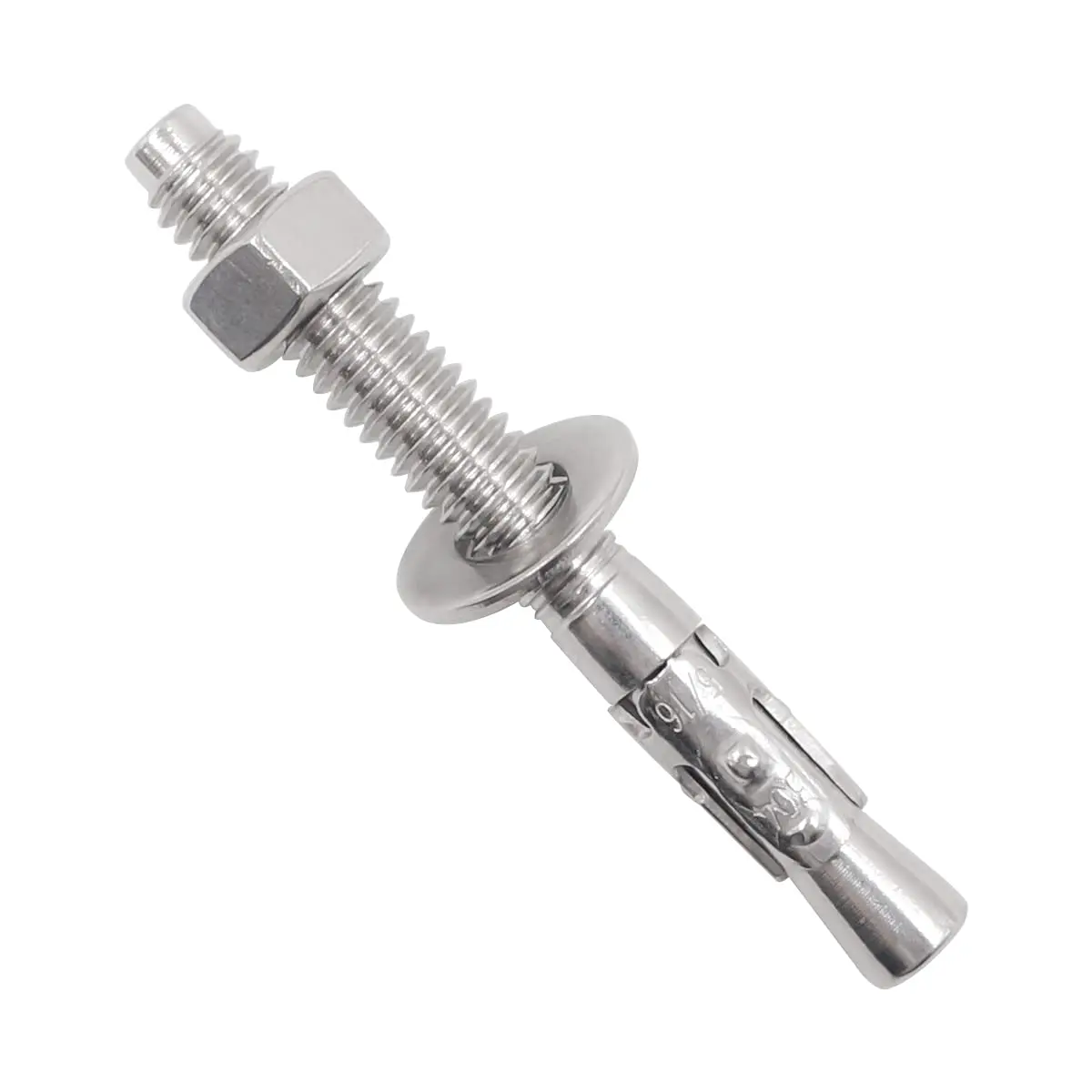 5/16 Concrete Anchors, 5/16 Stainless Steel Wedge Anchors for Concrete, 5/16 Inch OD x 2-3/4 Inch Length, Anchor  for Concrete (4 pcs)
