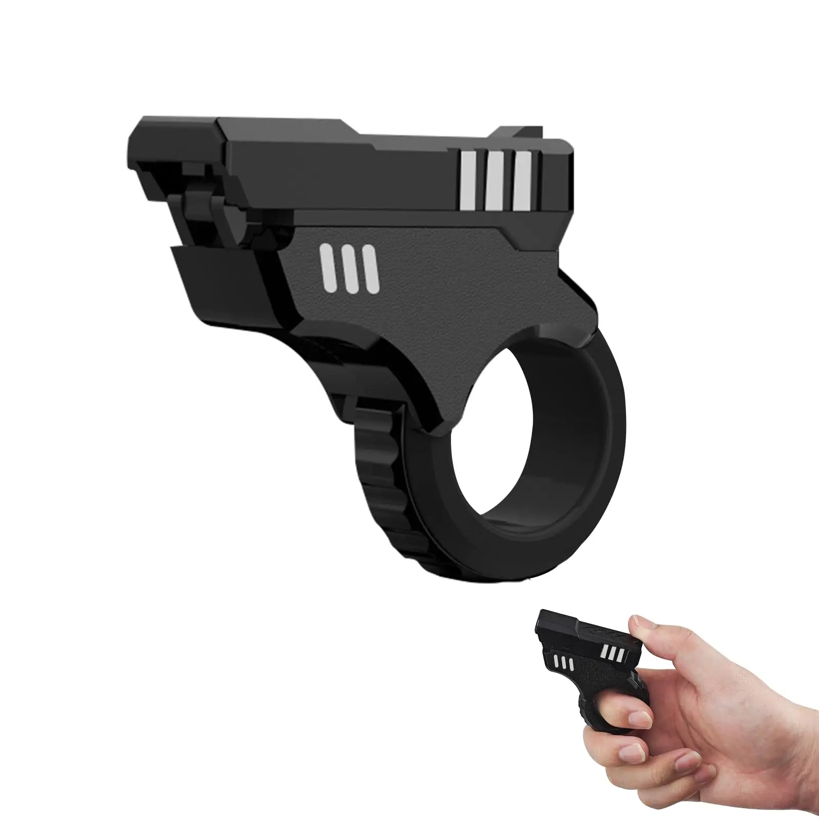 3D Printed Fidget Slider Toy Gun - Fidgets Finger Toys for Adults, Portable Funny Stress Anxiety Pressure Relief Toy Product Gift for Christmas Men Women Autism ADHD, Edc Fidget Spinner for Adhd & Asmr, Novelty Relaxing Tool, Fun Gift