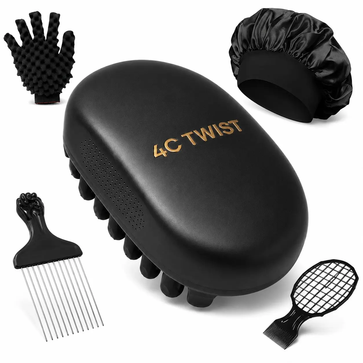 5PCS 4C Twist Hair Styling Kit for Natural Hair Hair Twisting Tool