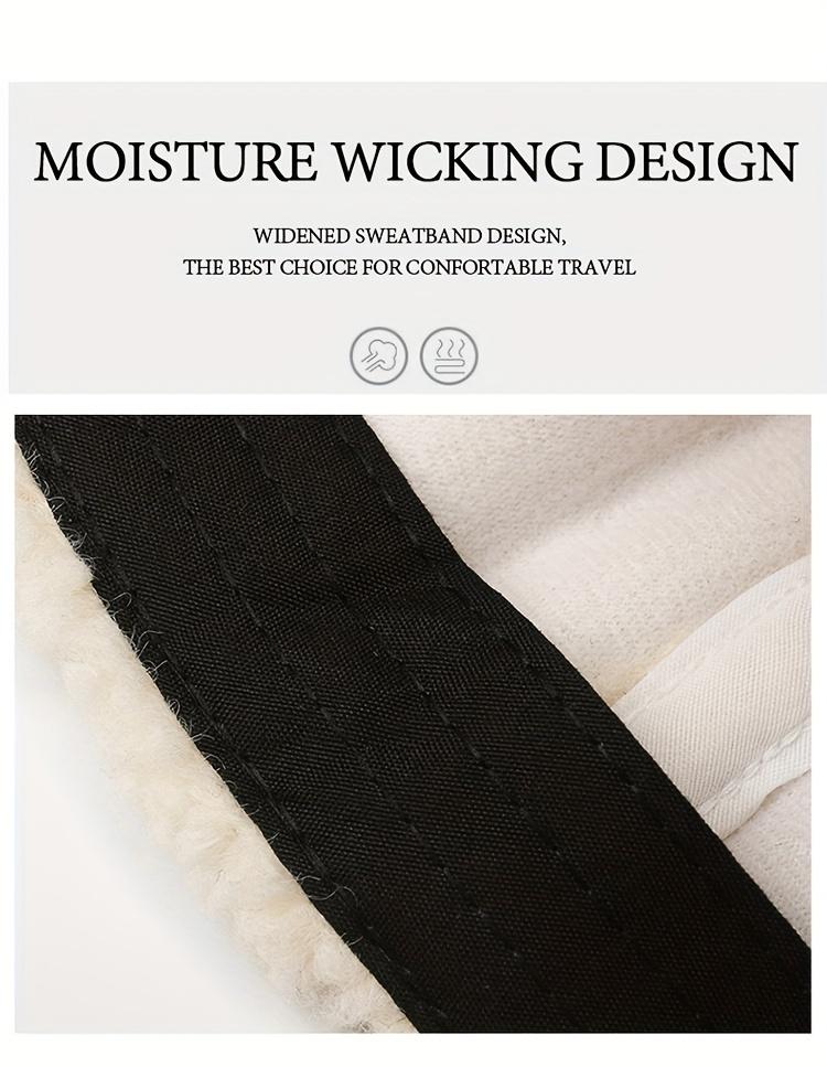 Letter R Teddy Plush Warm Baseball Cap Fashionable Versatile Duckbill Hat