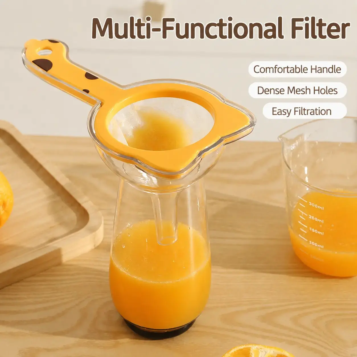 Fine Mesh Filter Net, Versatile Kitchen Tool for Coffee, Tea, and Flour Sifting, Ideal for Cooking and Food Preparation