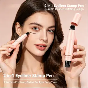 Dora One-Step Stamp Pen (2-Pack), Waterproof Sweatproof No Smudging, Affordable Eyeliner for Students, Quick 3-Second Lazy Person Tool!