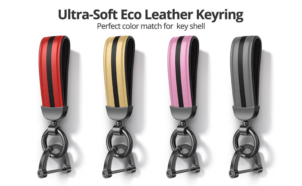 For Ford Key Fob Cover Accessories, Matte TPU Material,With a Cute Leather Keychain,For Explorer F150 Bronco Fion Escape Expedition Mtang Edge And Other Models. (Matte Red, Model1)