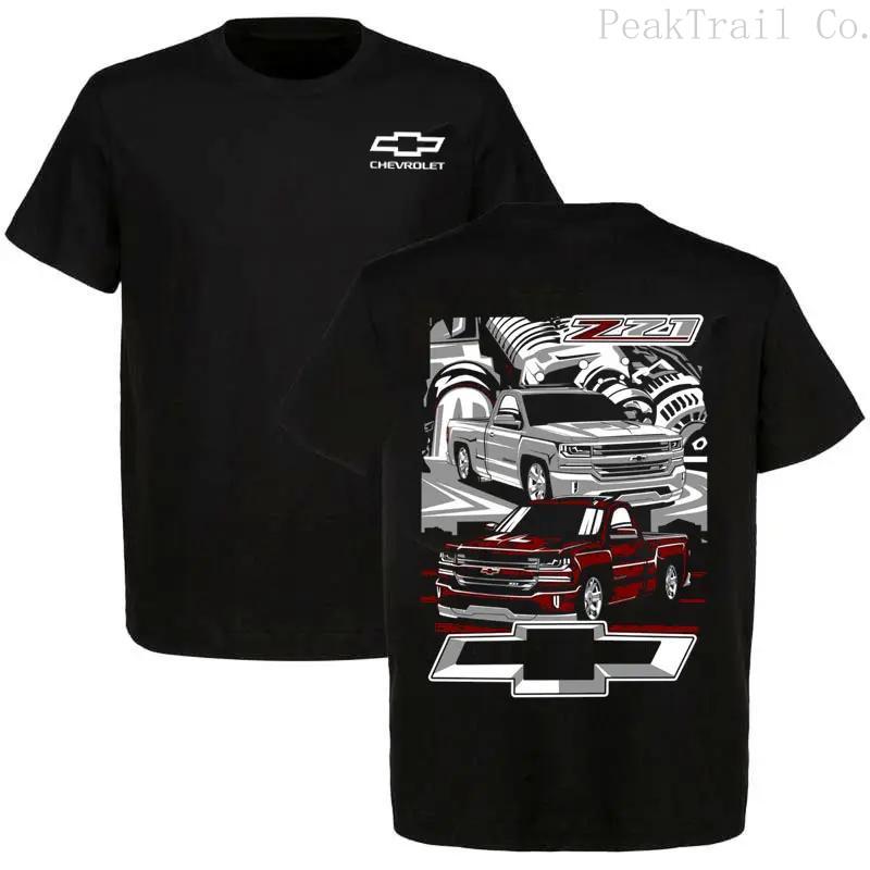 Z71 Chevrolet Truck Graphic T-Shirt, Suitable for Chevrolet Enthusiasts Truck Shirt, Off-Road Enthusiast Graphic T-Shirt, Car Enthusiast Garage Style Clothing Gift for Car Lovers, Unisex T-Shirt, Pure Cotton Casual Black,automotive