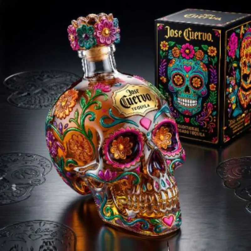 High borosilicate glass skull wine set / food-grade liquor decanter / creative bar decoration / personalized drinking glass / Drink Accessories