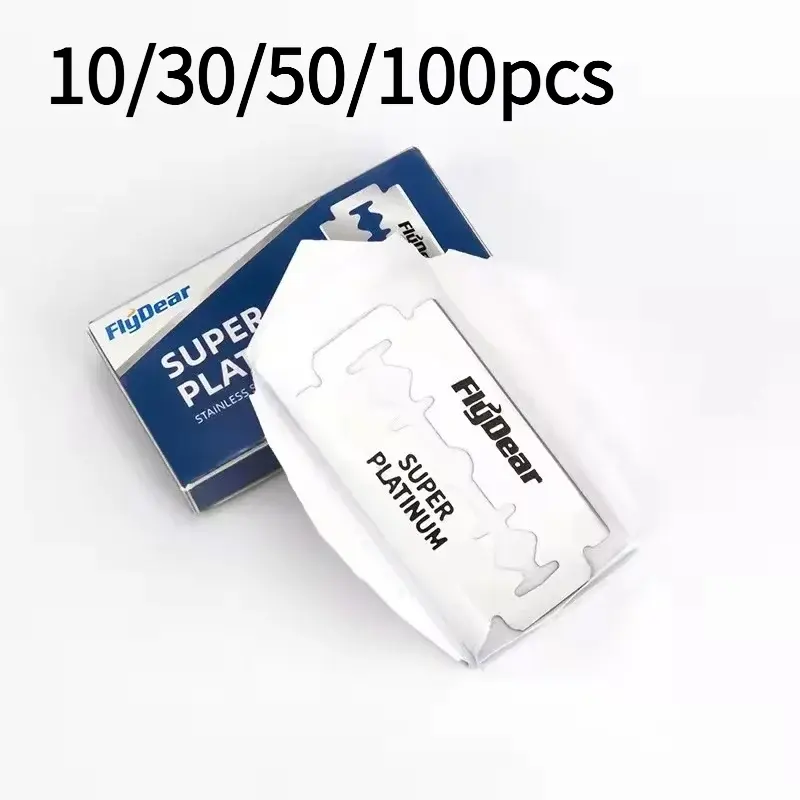 10/30/50/100 shaving razor blades, double-edged razor blades, men's safety razor blades, stainless steel professional hairdressing tools, Blades for shaving