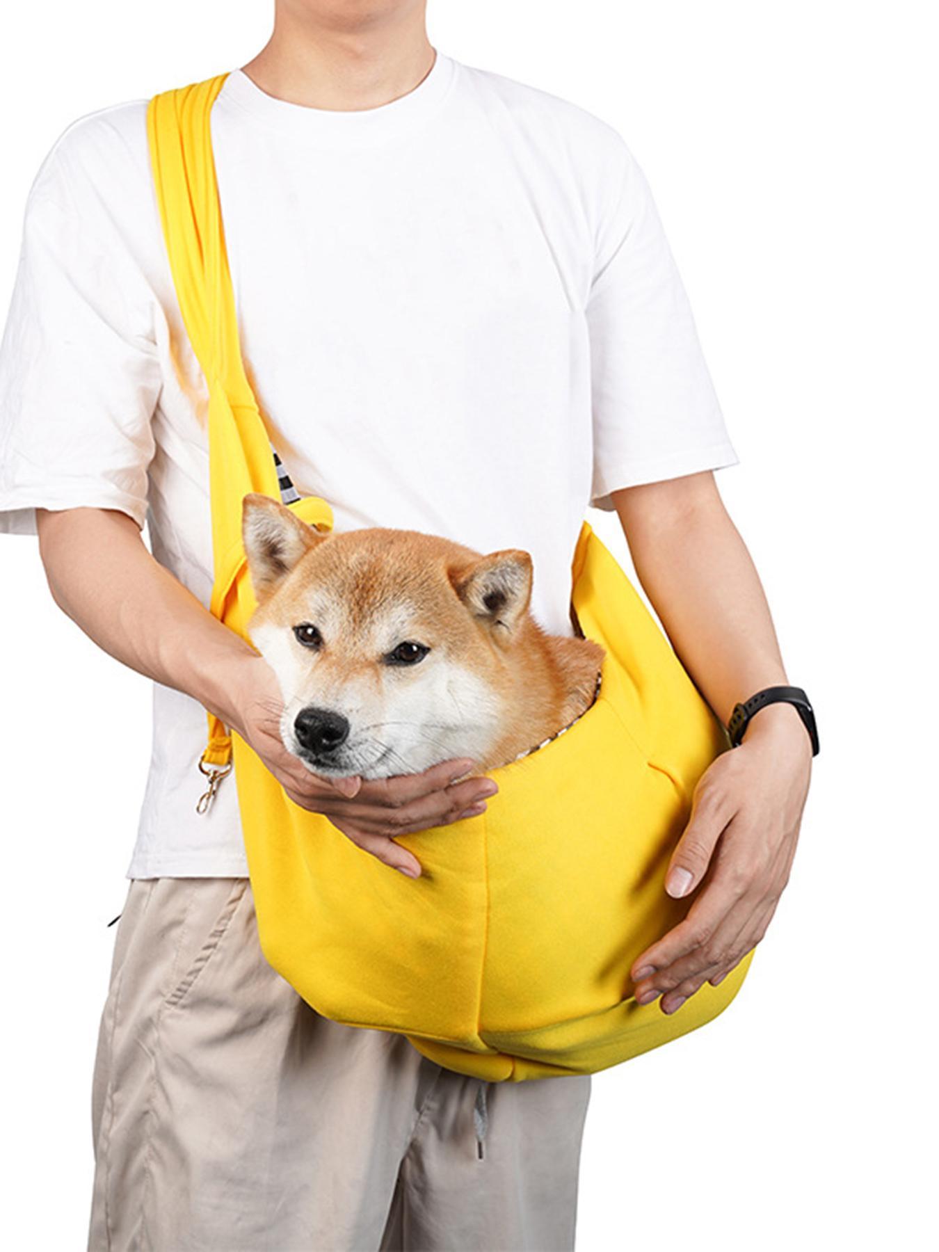 Niche portable pet shoulder bag, casual crossbody bag for cats and dogs, comfortable, breathable and versatile pet backpack, simple solid color design pet bag, Animal Carrier, suitable for small cats and dogs traveling, etc.