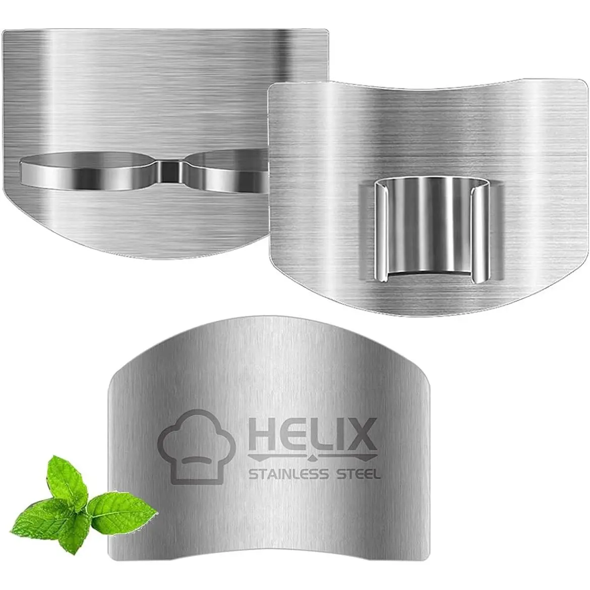 3 count Finger Guard for , 2 Styles,  & Double finger Kitchen Tool, Stainless Steel   Protector  aid, Adjustable Hand Guard Protect Fingers, Avoid  Hurting