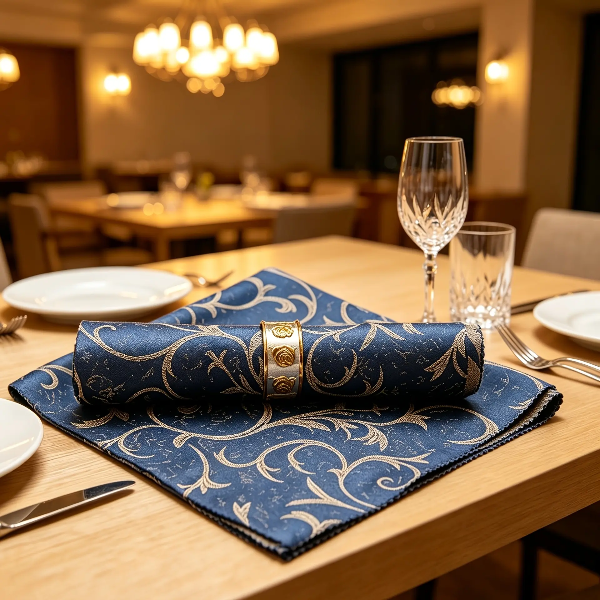 6pcs Hotel Mouth Napkins, Western Restaurant High-End Cloth Napkins, 18.9x18.9inch Square Napkins For Weddings And Party Supplies