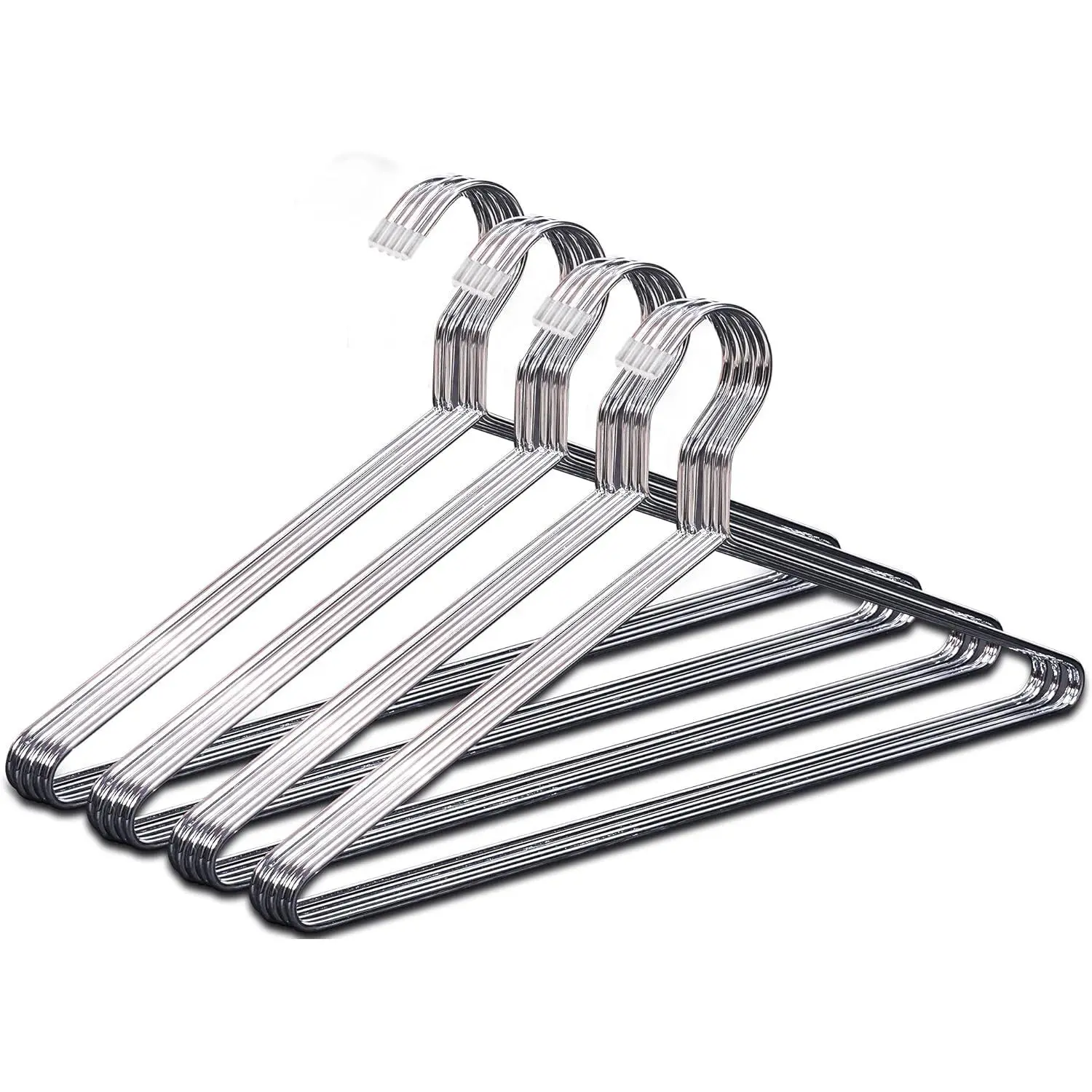 20 Pack Metal Hangers Heavy Duty Stainless Steel Hangers for Clothes Closet Coat Clothing Suit Shirt, 16.4 Inch