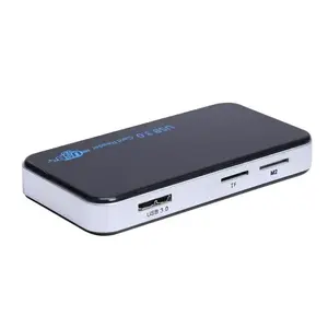 5Gbps USB 3.0 Memory Card Reader Adapter, 7-in-1 Multi Card Reader Compatible with SD, Micro SD TF, CF, XD, M2, MS Memory Cards for Camera Phone Laptop PC