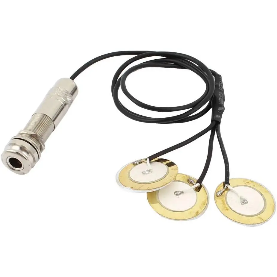 3 in 1 Piezo Contact Microphone Pickups for Guitar Violin Musical Instruments