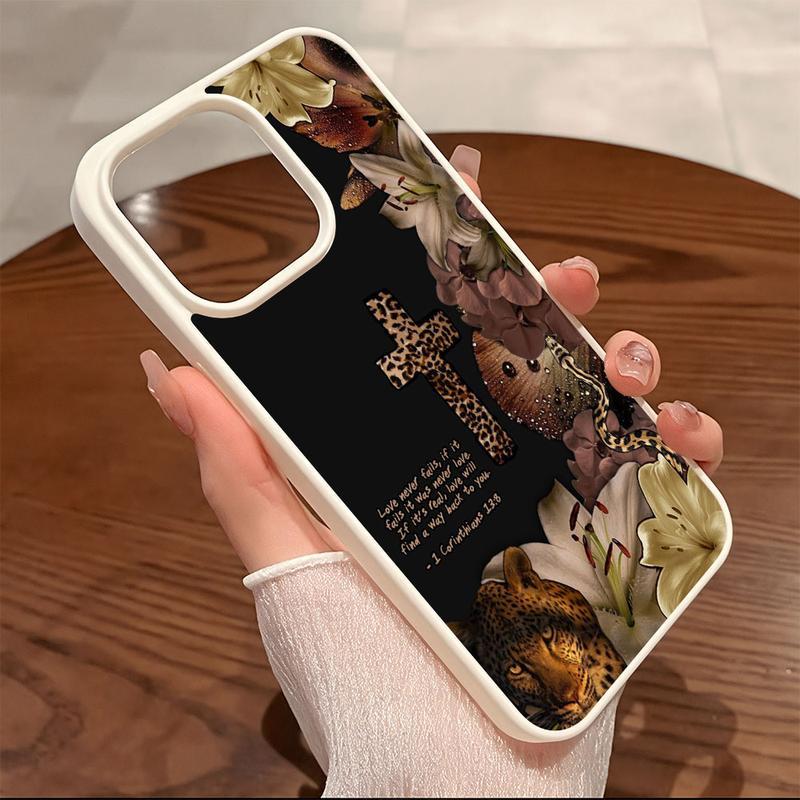 Leopard cross Pattern Premium Magnetic Phone Case for iPhone11/12/13/14/15/16/17 promax Air y2k cased MagSafe Ready, Anti-Fall Design |     Perfect for Everyday Use Cellphone Screen Protector Cover