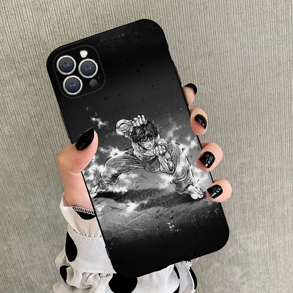 Anime Baki H-Hanma  Phone Case For iPhone17 ,16 ,15,14,13,12,11,Plus,Pro Max,XS,X,Soft Silicone Black Cover