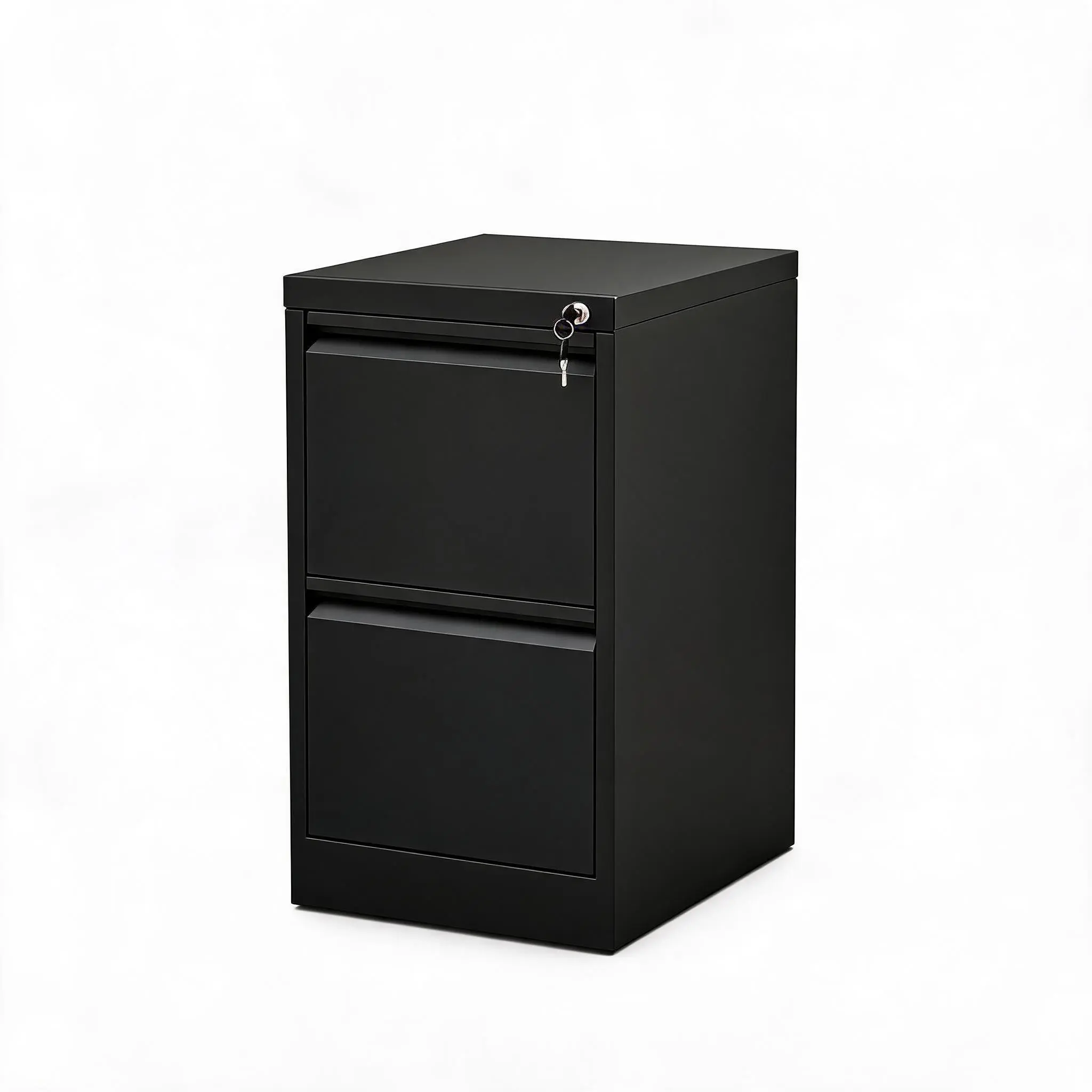 Secure 2-Drawer Steel File Cabinet with Key Lock – Durable Filing Storage – Full Extension Drawers – Space-Saving Organizer for Letter, Legal & A4 Documents – Perfect for Office & Home