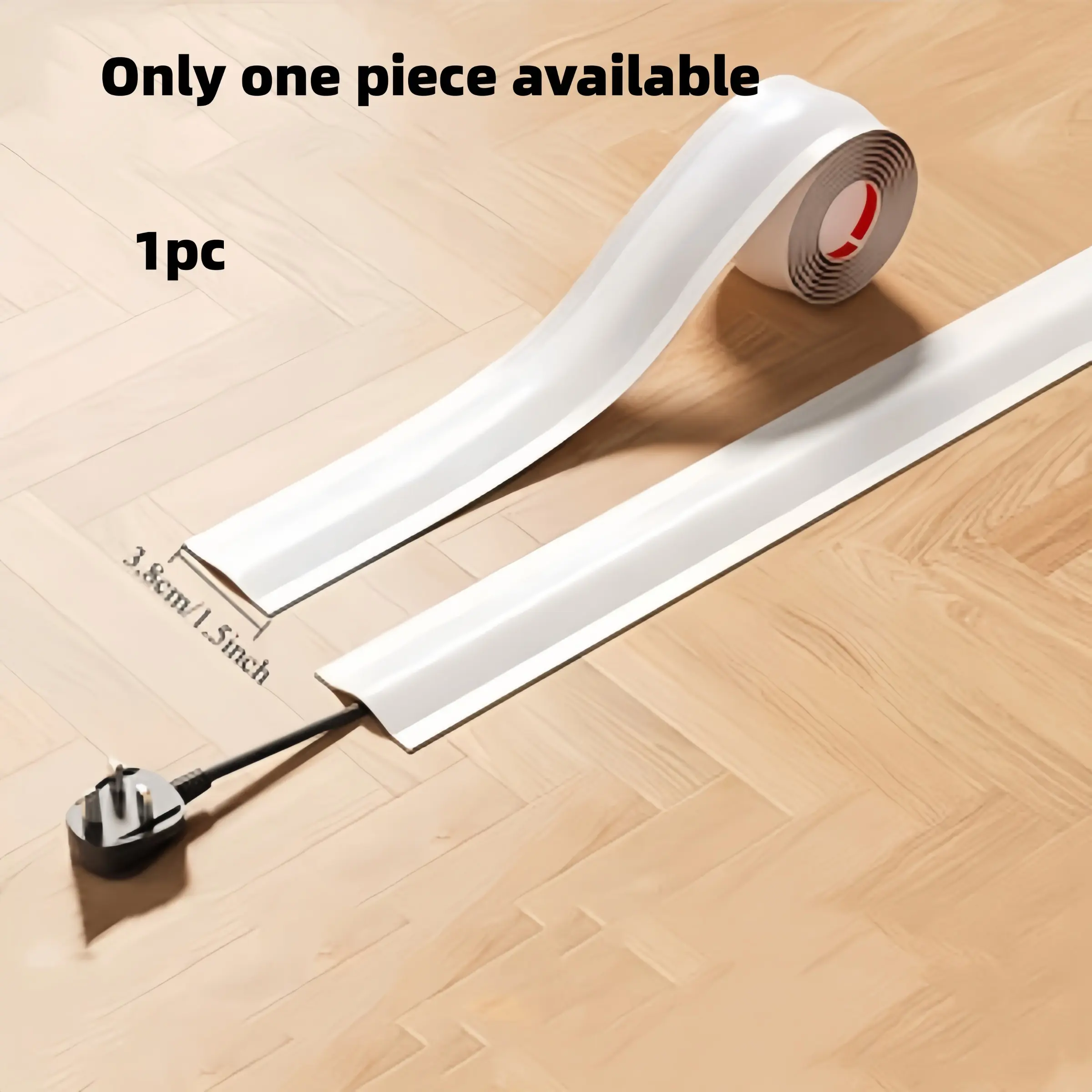 Flexible Wire Concealer, Self-Adhesive Cable Management Strip, Wall and Floor Wire Protector for Home Office Garage