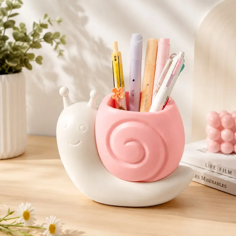 CYA Cute Animal Pencil Holder, Cartoon Desk Organizer Cup for Pens, Makeup Brushes, School & Office Supplies