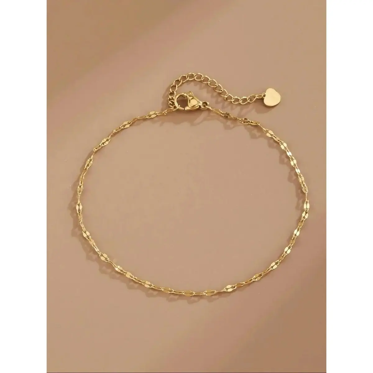 Women’s Stainless Steel Lip Charm Anklet - Adjustable, Dainty, Lightweight Layered Y2K Minimalist Ankle Jewelry for Beach, Vacation, Daily Wear
