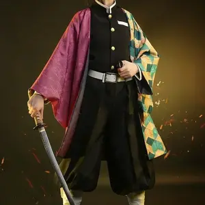 2025 Halloween Anime Demon Moordenaar Kimetsu No Yaiba Tomioka Giyuu Cosplay Kostuum Vrouwen Kimono Uniform Kleding