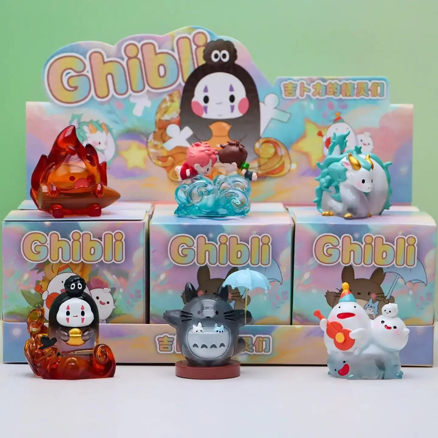 Love Cartoon Ornament Random Creative Ghibli Fairies Display Piece, Unique Decorative Item, Perfect for Collectors and Fans, Cute Resin Figurine