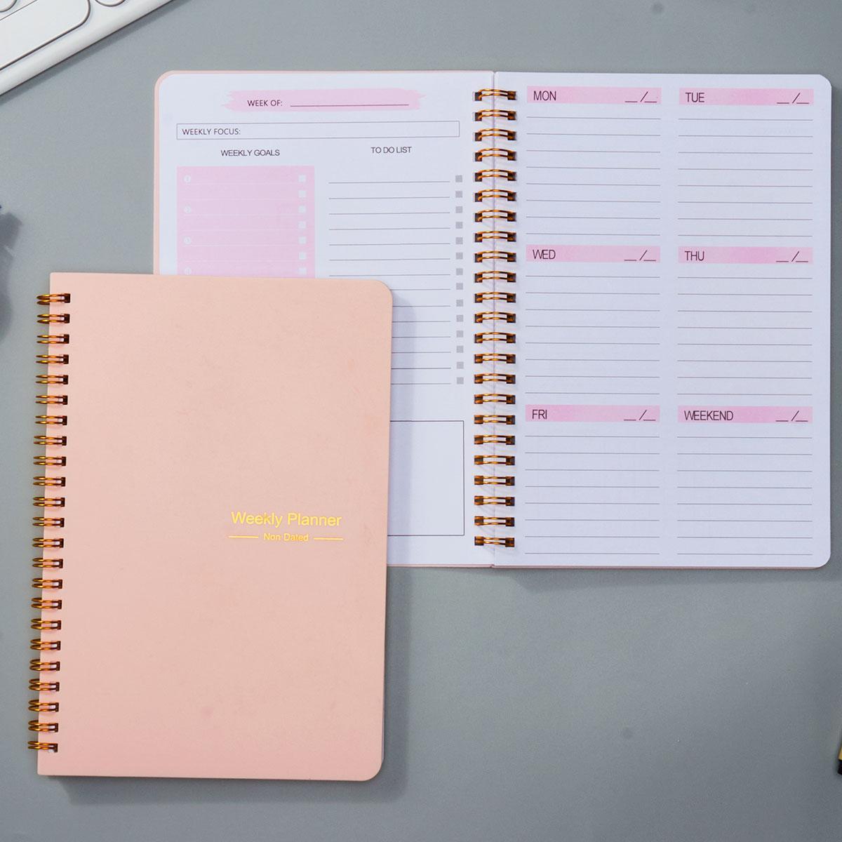 Spiral notebook portable compact design