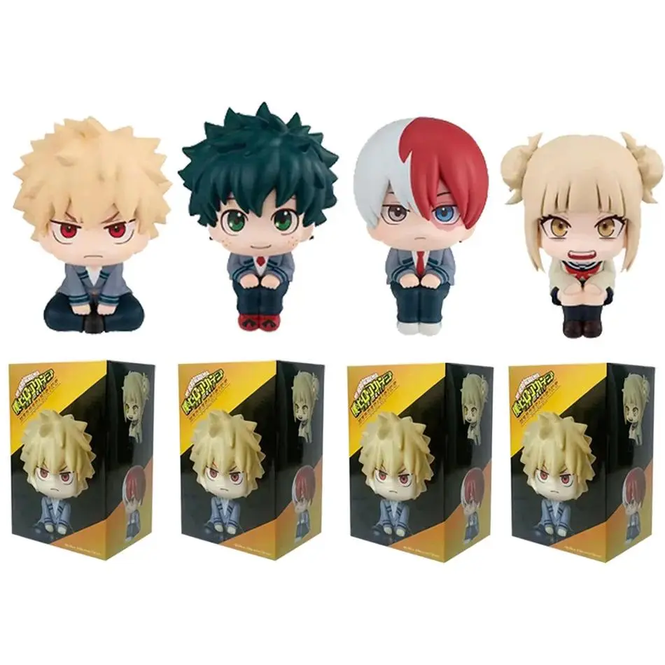 My Hero Academia Nendoroid Collectible Model Toys - Bakugou Katsuki, Midoriya Izuku, Todoroki Shoto, Toga Himiko - Geek Gift for Kids, Car Decoration Toy