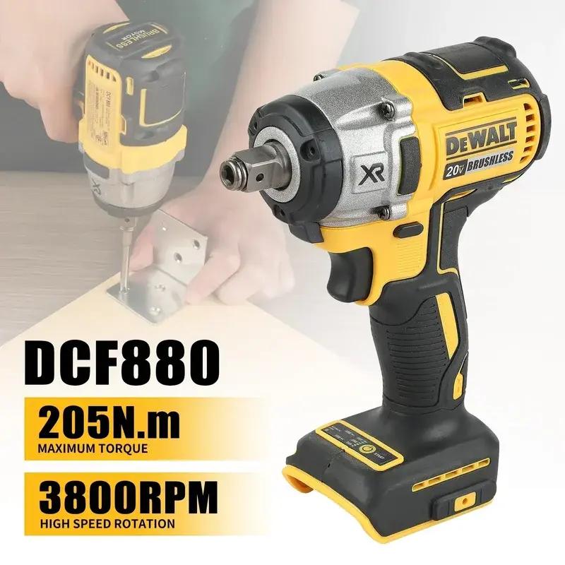 Dewalt DCF880 Brushless Impact Wrench 20V XR203N.M Torque,1/2in Drive&Pressure-Sensitive Speed Control for Precise Work