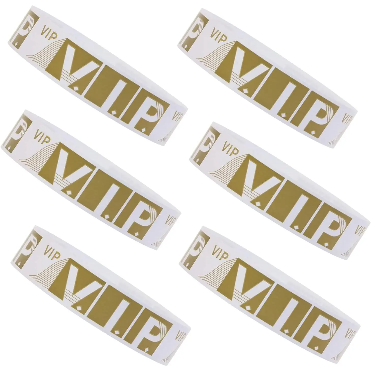 120 count VIP Wristband Party Paper Wrist Straps 3/4" -Resistant  Disposabl Wristbands for Events ()
