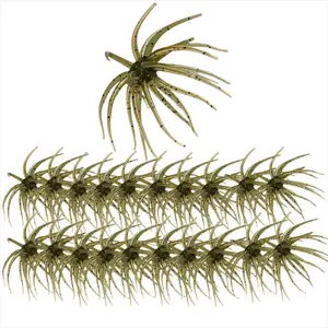 10 Pack Realistic Sea Urchin Fishing Lures, Soft Floating Artificial Baits With Lifelike Texture, Tough Soft Plastic Fishing Tackle For Catching Bass & Trout