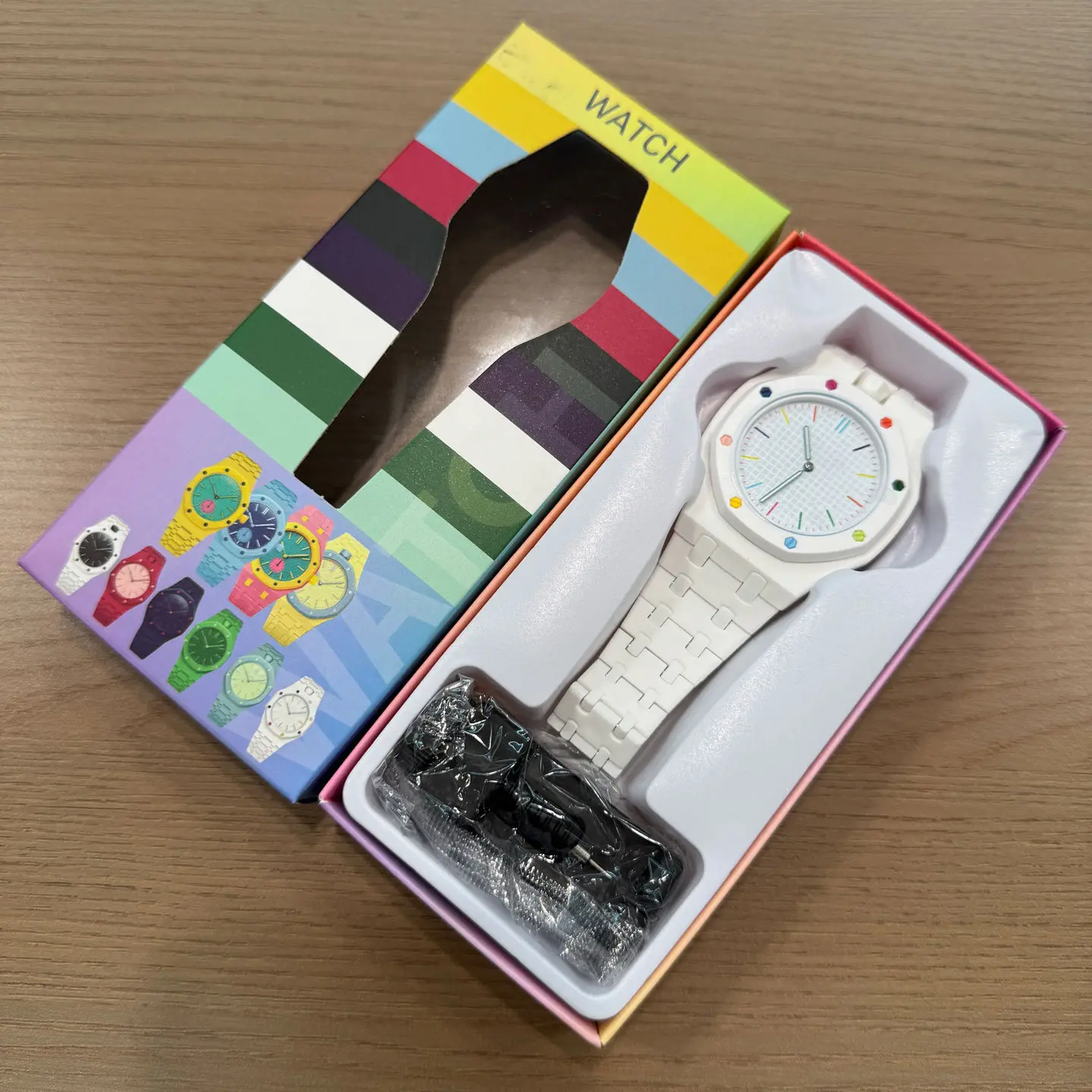 Colorful Silicone Strap Quartz Watch, Simple Round Dial Unisex Analog Wristwatch, Casual Fashion Accessory Gift For Women & Men