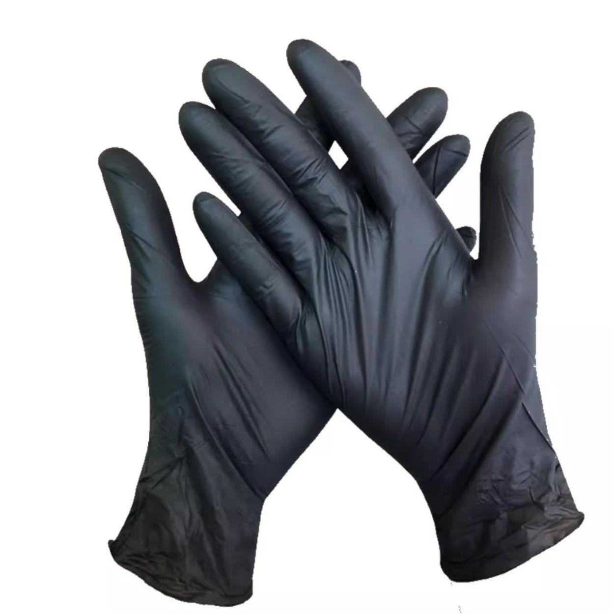 Nitrile Gloves 100pcs, Black/Blue/White/Pink Nitrile Disposable Gloves, Flexible and Snug Fit, Chemical Resistant, Latex-Free Formula, Designed for Maintenance Teams, Suitable for Household Cleaning, Tattooing, Spray Painting, Car Washing,Home Essentials